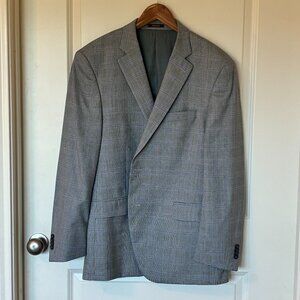 Peter Millar Grey Plaid Wool Blazer – Men’s